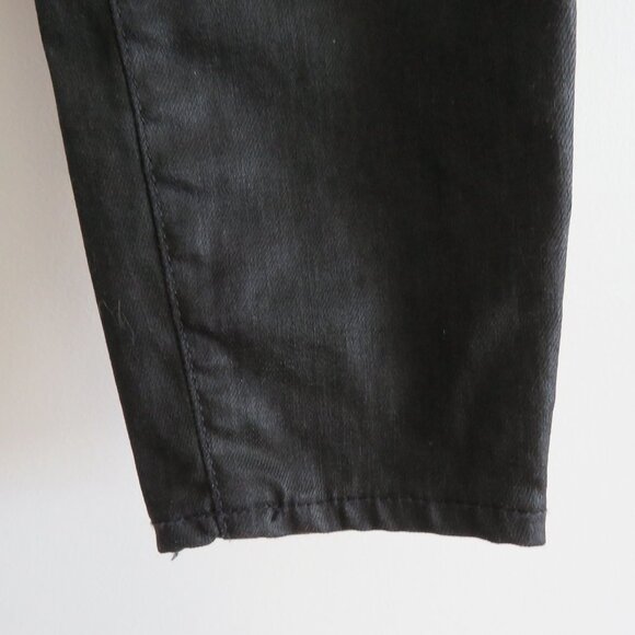 SIMON MILLER X PARAMOUNT GREASE 'Greasy' Black Coated Skinny Jeans - Size 25 - Picture 6 of 15